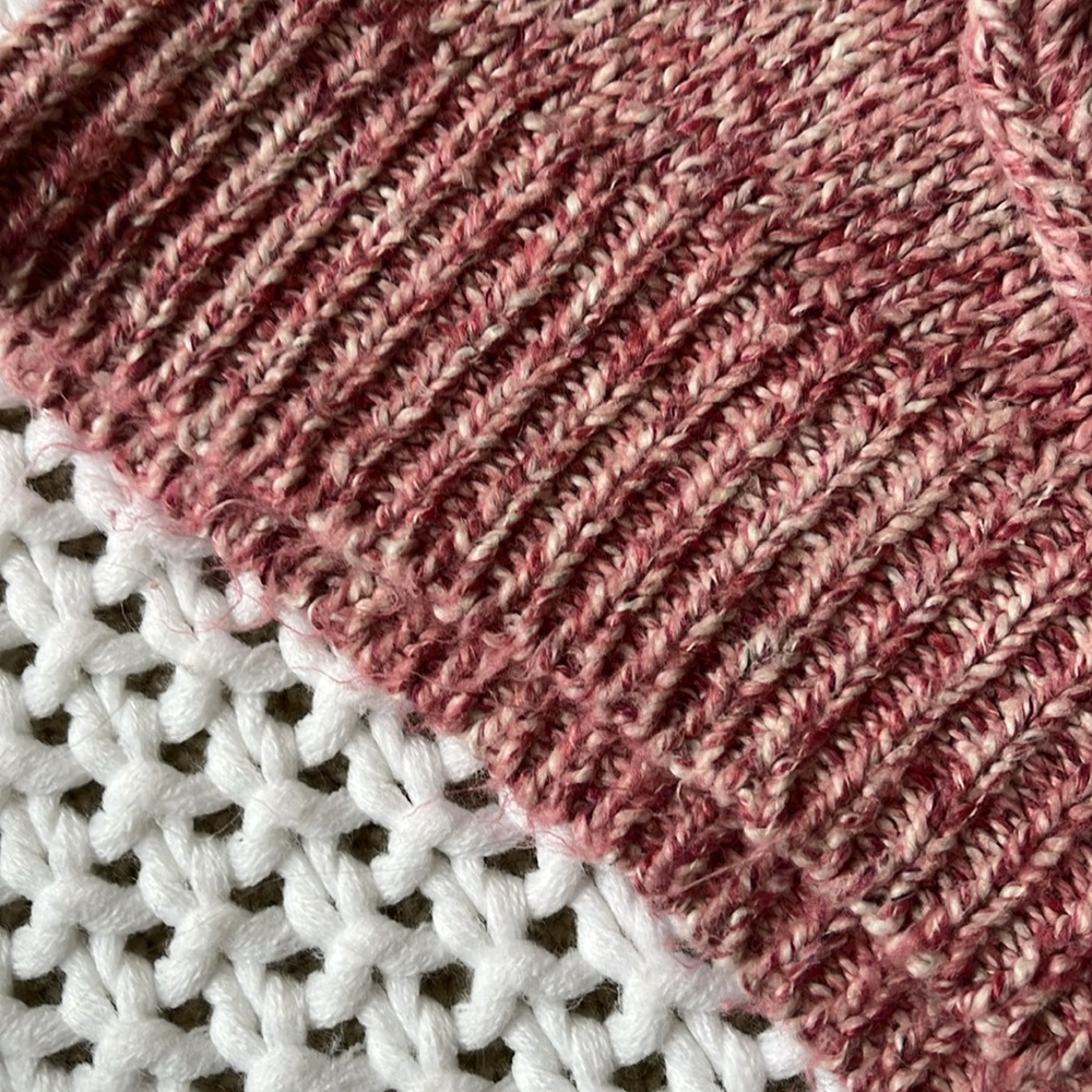 JCREW Women's Pink Marbled Sweater Holiday Collection XS Point Sur - Picture 3 of 8